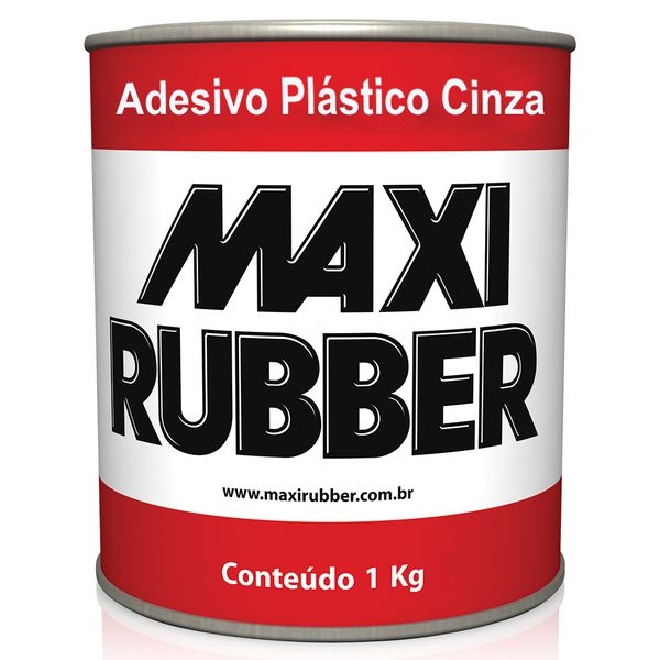 Adesivo Plástico Cinza 1Kg - Maxi Rubber