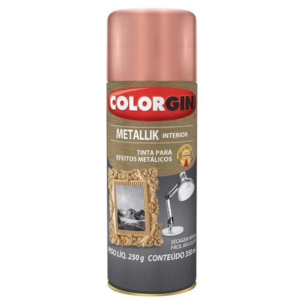 Spray Metallik Interior Metálico 350ml - Colorgin