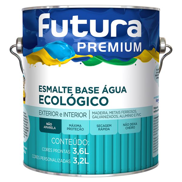 Esmalte Base Água Ecológico Premium Brilhante 3,6L - Futura