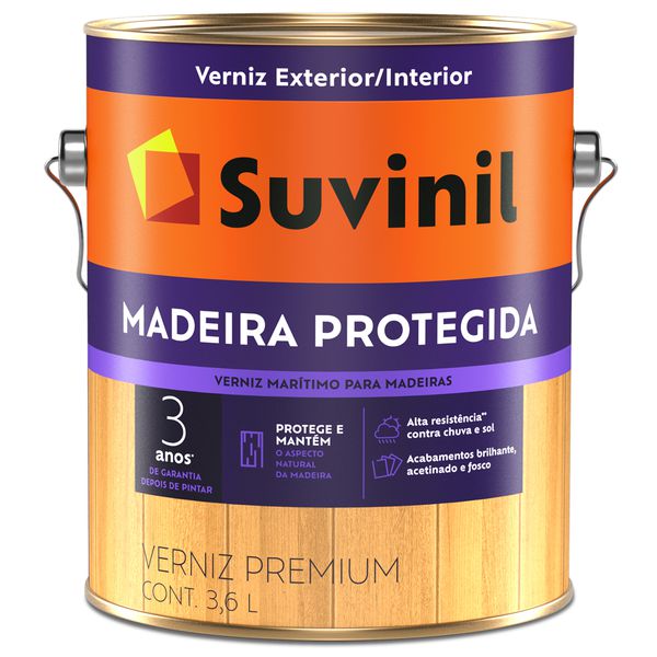 Verniz Madeira Protegida Acetinado 3,6L - Suvinil 