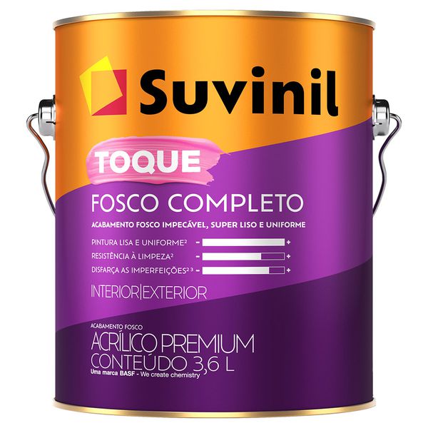 Tinta Acrílica Premium Fosco 3,6L - Suvinil Fosco Completo