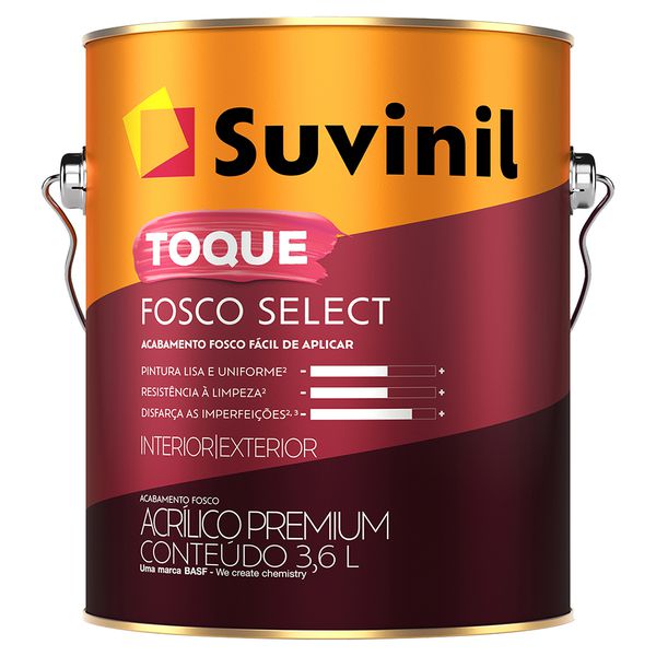 Tinta Acrílica Premium Fosco 3,6L - Suvinil Nova Clássica