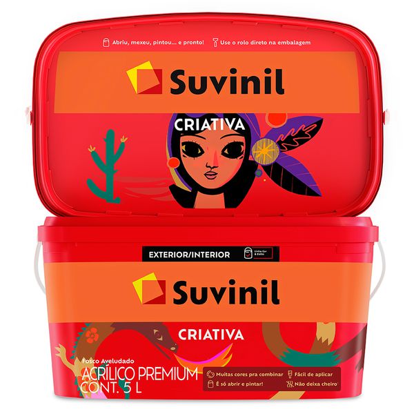 Tinta Acrílica Premium Fosca 5L - Suvinil Criativa