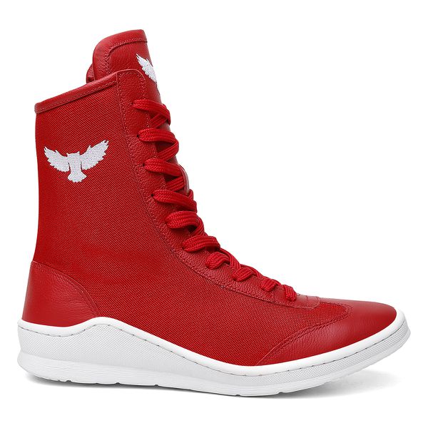 Kit Bota de Treino e Boxe Impulse Branco Bota de Treino e Boxe Impulse Vermelho