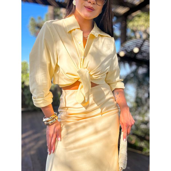 Camisa Érica Amarelo