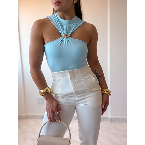 Body Fivela Isadora Azul