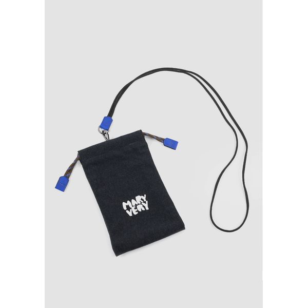 BOLSA PORTA CELULAR LIL PRETO COM AZUL