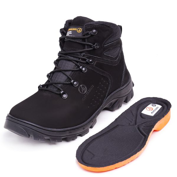 Bota Arizon Com CA Bico de Pvc - preto