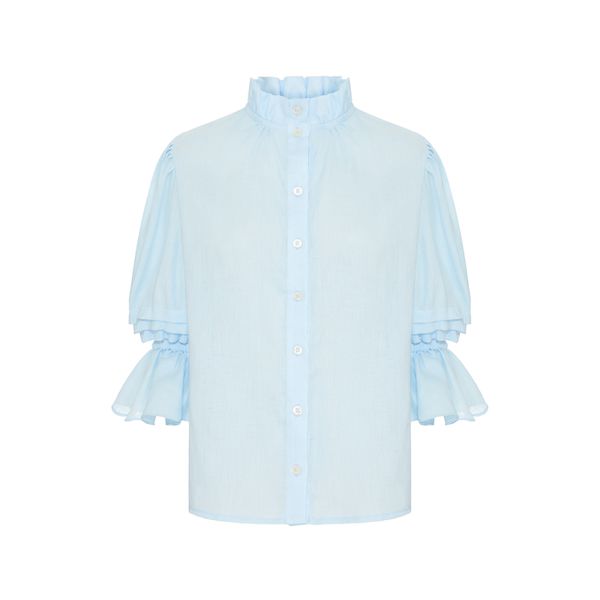Camisa Eugênia Azul claro