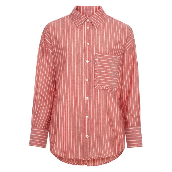 Camisa Cecilia - Listrada Vermelha