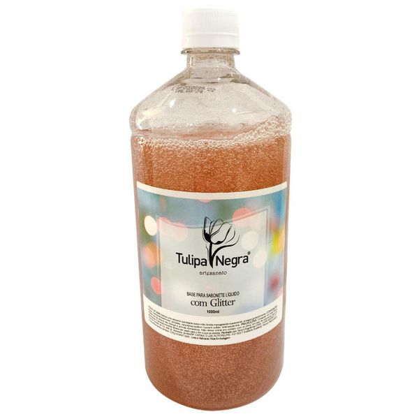 BASE PARA SABONETE LIQUIDO C/GLITTER ROSE TULIPA NEGRA 1LT
