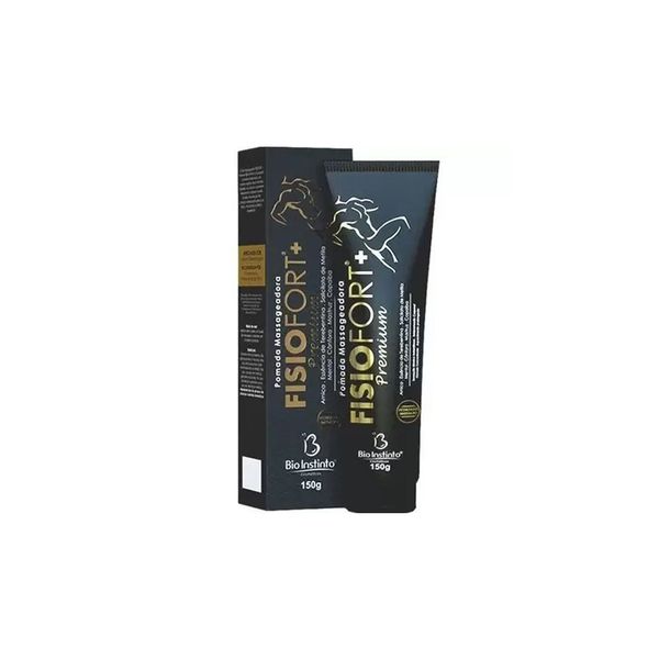 POMADA MASSAGEADORA FISIOFORT PRETA 150GR