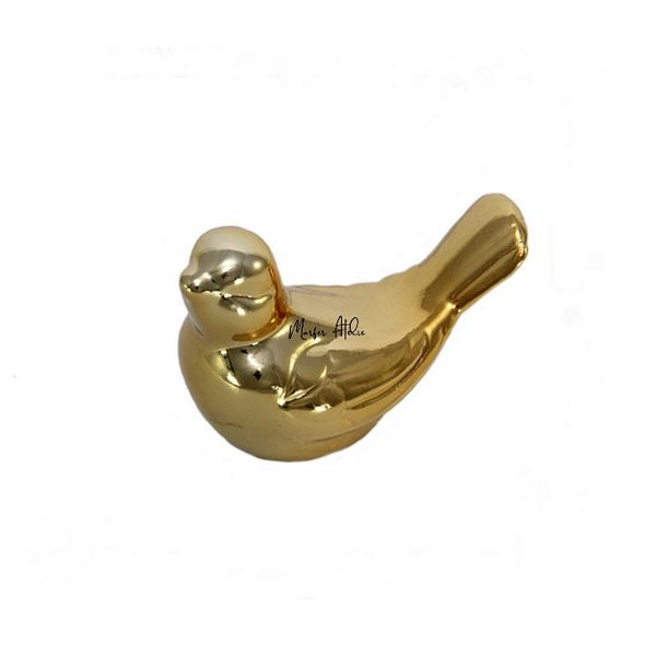 PASSARINHO PORCELANA OURO