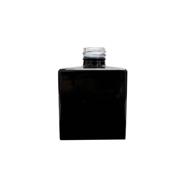 VIDRO CUBE 250ML R.28/410 PRETO FOSCO