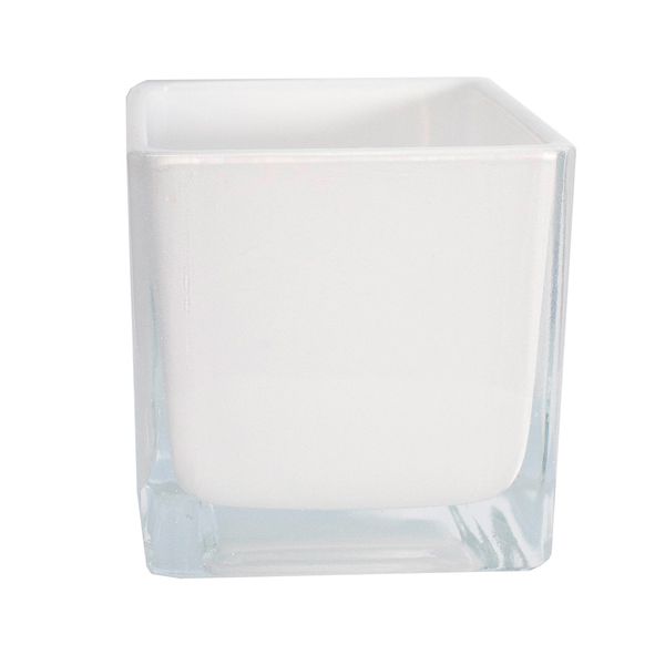 COPO DE VELA CUBE 130ML BRANCO MTZ-2130