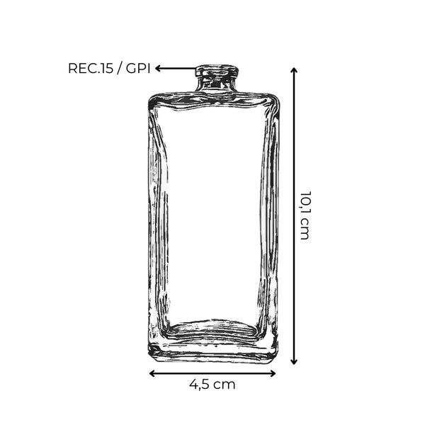 VIDRO HERA 50ML REC.15/GPI TRANSPARENTE