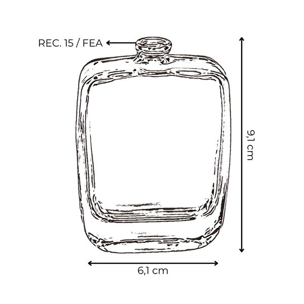 VIDRO CONECT 50ML REC 15 FEA TRANSPARENTE