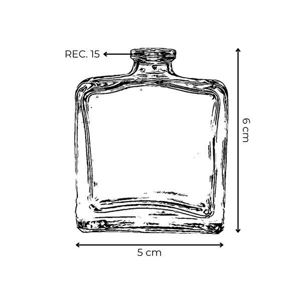 VIDRO MONSIEUR 25ML REC.15 TRANSP