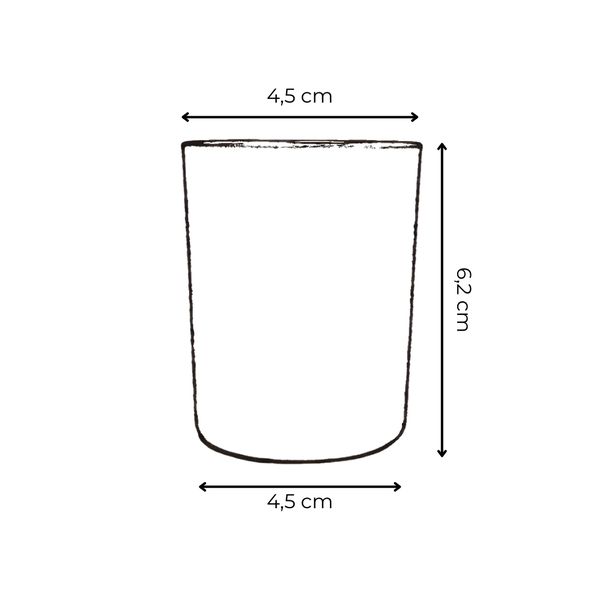 COPO DE VELA 70ML TRANSPARENTE
