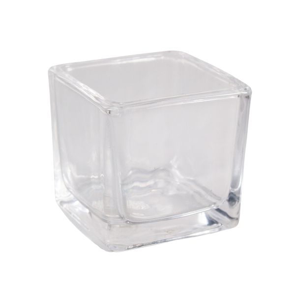 COPO DE VELA QUADRADO 70ML 5X5 TRANSP
