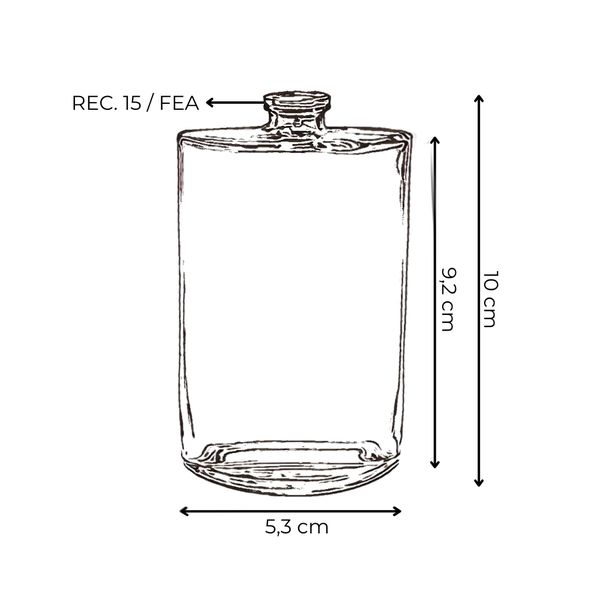 VIDRO CLEO 50ML REC.15/GPI TRANSP - MTZ-2108