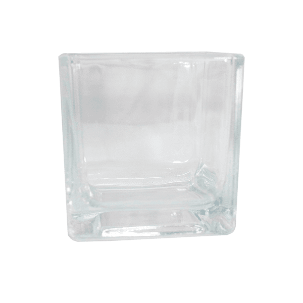 COPO DE VELA CUBE 130ML TRANSP MTZ-2123