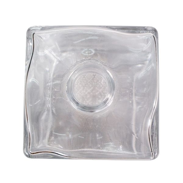 VIDRO CUBO 350ML R.28/410 TRANSP MTZ-388