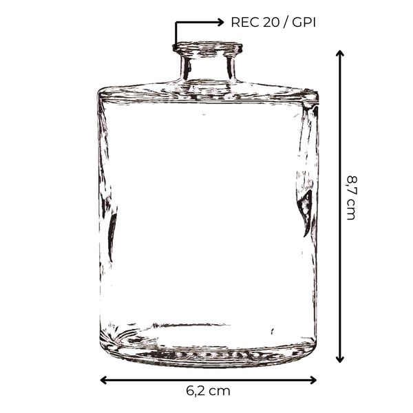 VIDRO CAFE 100ML REC.20/GPI TRANSPARENTE