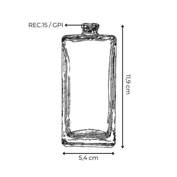 VIDRO HERA 100ML REC.15/GPI TRANSPARENTE