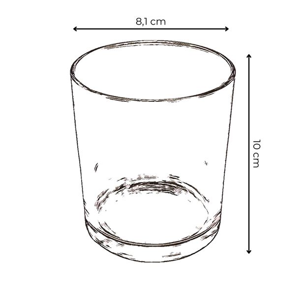 COPO DE VIDRO 420ML PRINCESS