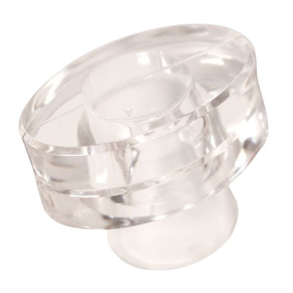 SOBRETAMPA ESTILO OVAL C/RIB EASY LOCK B.15 GLASS TRANSP