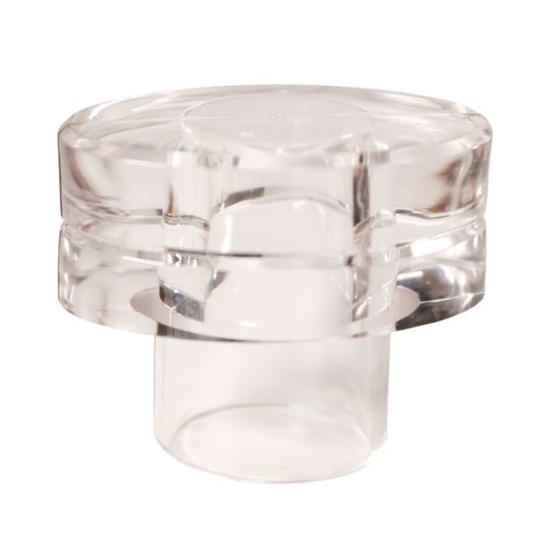 SOBRETAMPA ESTILO OVAL C/RIB EASY LOCK B.15 GLASS TRANSP