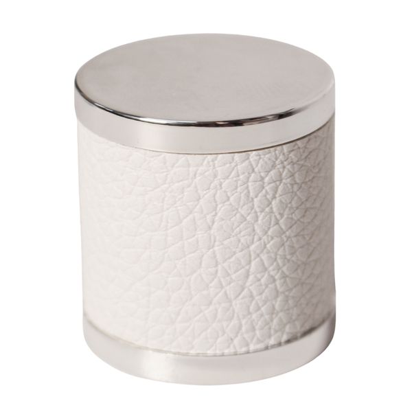 SOBRETAMPA GB COURO PRATA/BRANCO FEA