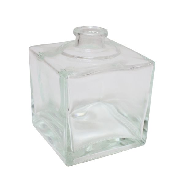 GARRAFA CUBE 500ML TRANSPARENTE P/ ROLHA