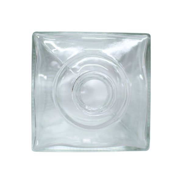 GARRAFA CUBE 500ML TRANSPARENTE P/ ROLHA