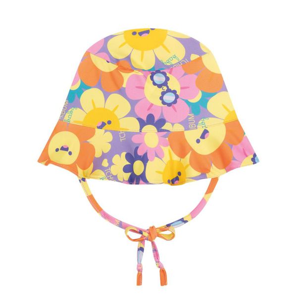 Chapéu de Praia Bebê Piscina Infantil Proteção UV 50+ Menina Margarida