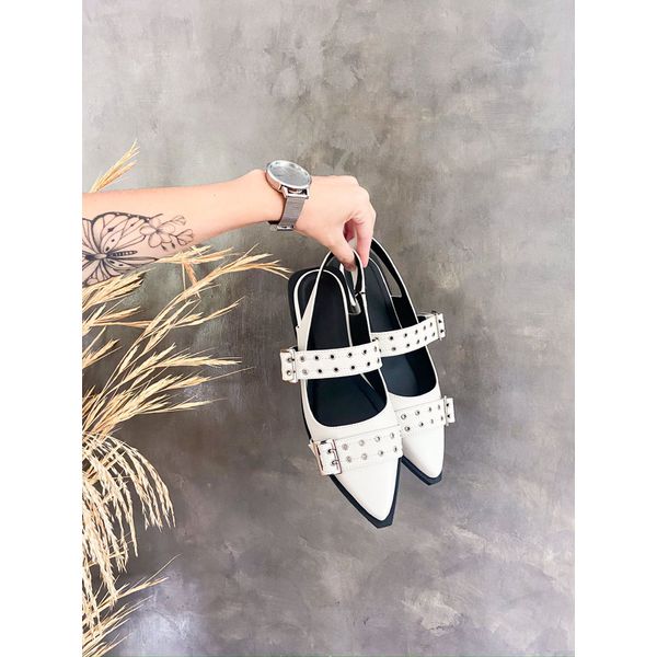 SAPATILHA SLINGBACK WENDY OFF WHITE