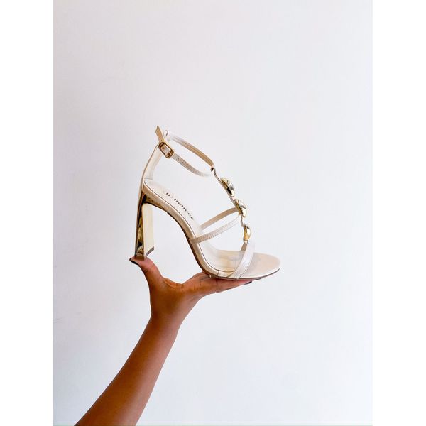 Sandalia Hellen OFF/DOURADO
