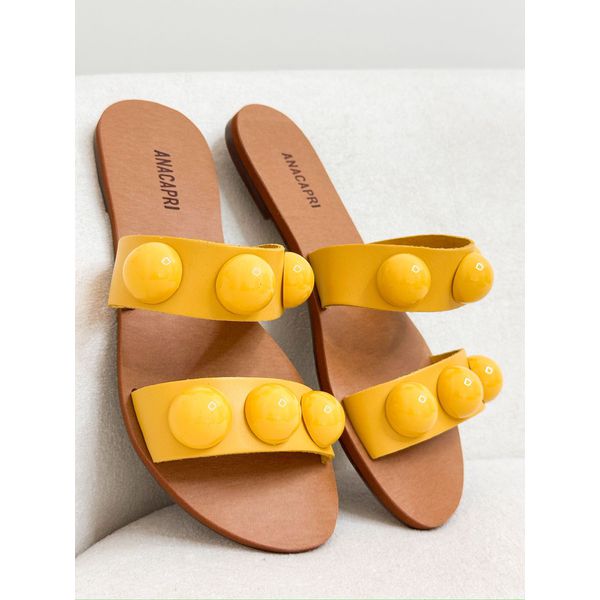 Rasteirinha Lana AMARELO MANTEIGA 