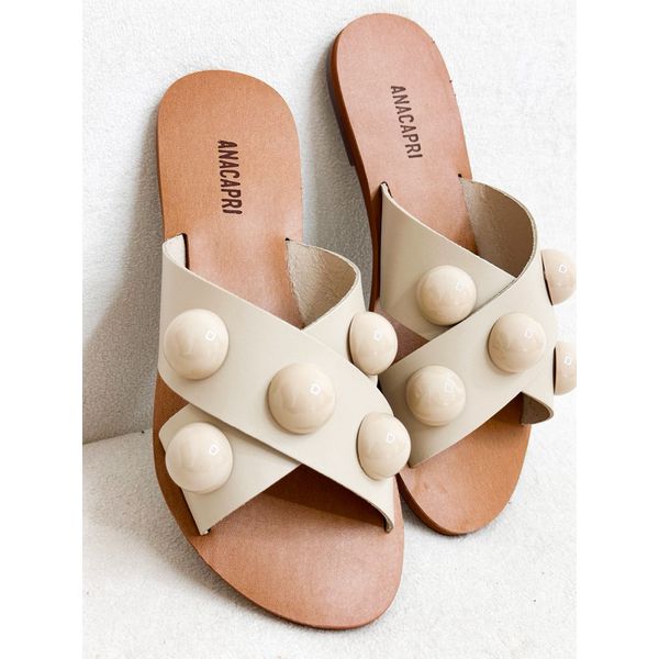 Rasteirinha Lola OFF WHITE