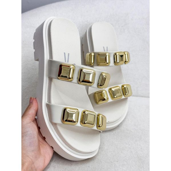 Flat Lika OFF/DOURADO