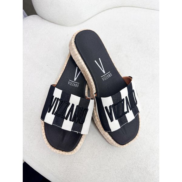 Flat Yani PRETO LISTRADO