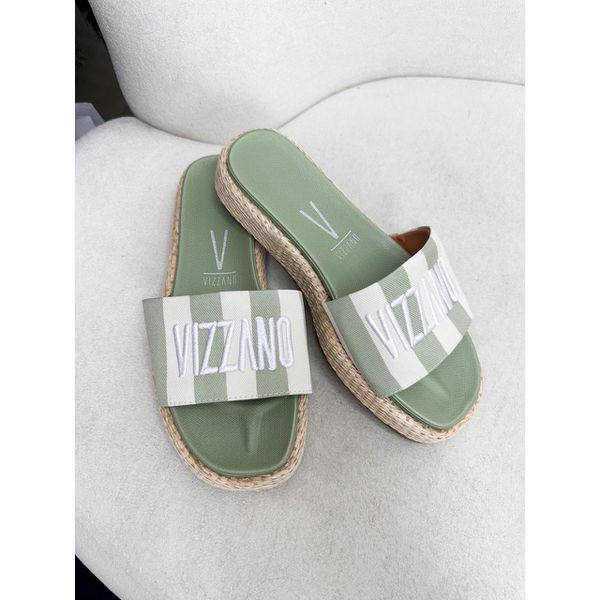 Flat Yani VERDE LISTRADO