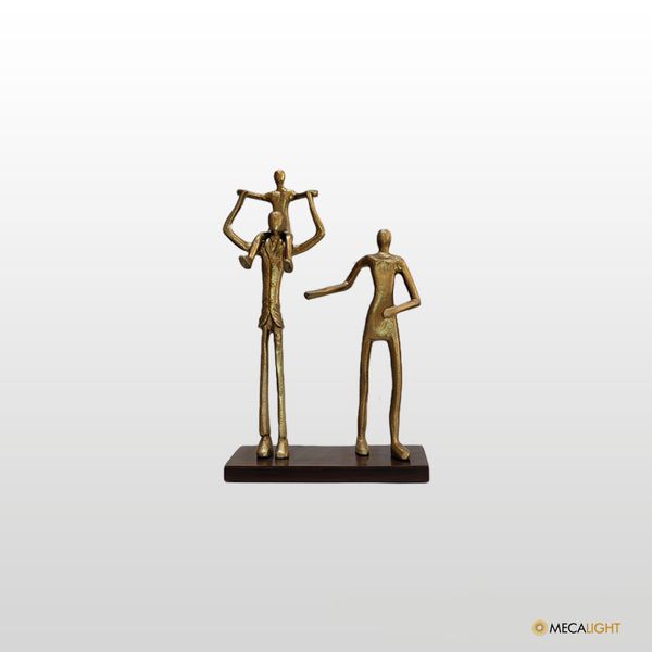 ESCULTURA FAMILIA 3 PESSOAS 