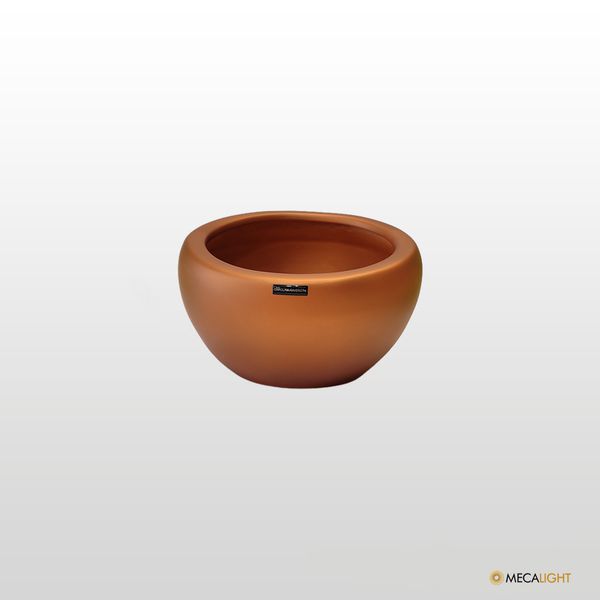 Cachepot em cerâmica cobre Carolina Heveroth