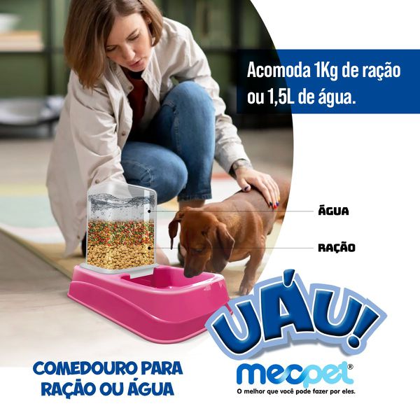 Bebedouro e Comedouro Uáu Pet