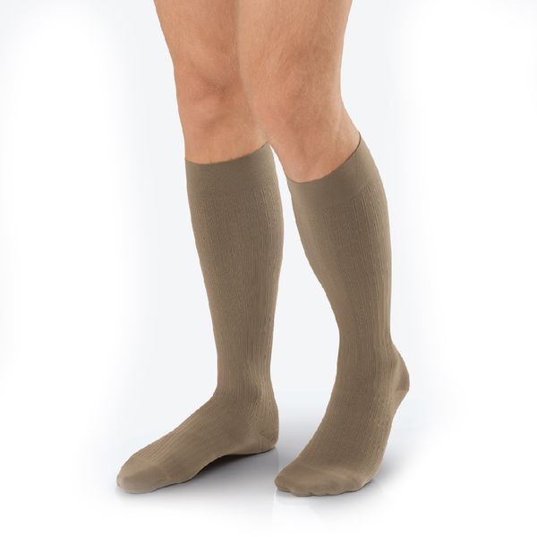 Meia Masculina Jobst For Men 20-30 mmHg 3/4-Cor Caqui