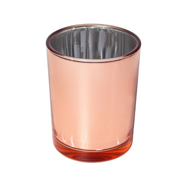 COPO DE VIDRO P/VELA 70ML LUXO ROSE 