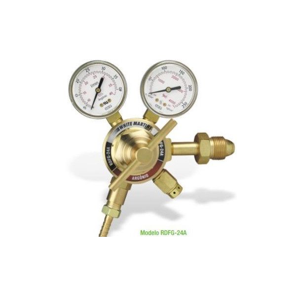 Regulador Pressão Argonio Mod RDFG-24A Cod 40123838 White Martins
