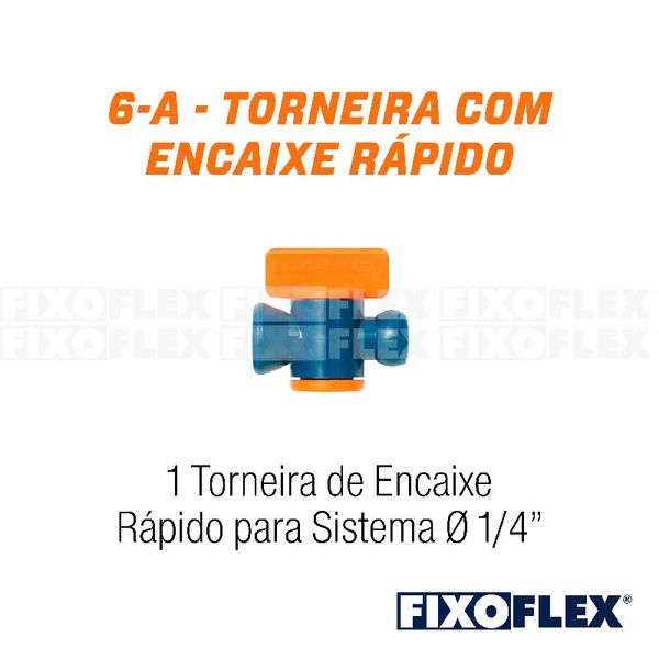 Super Torneira C/ Encaixe Rápido Ref. AU6 - Fixoflex QUIMATIC
